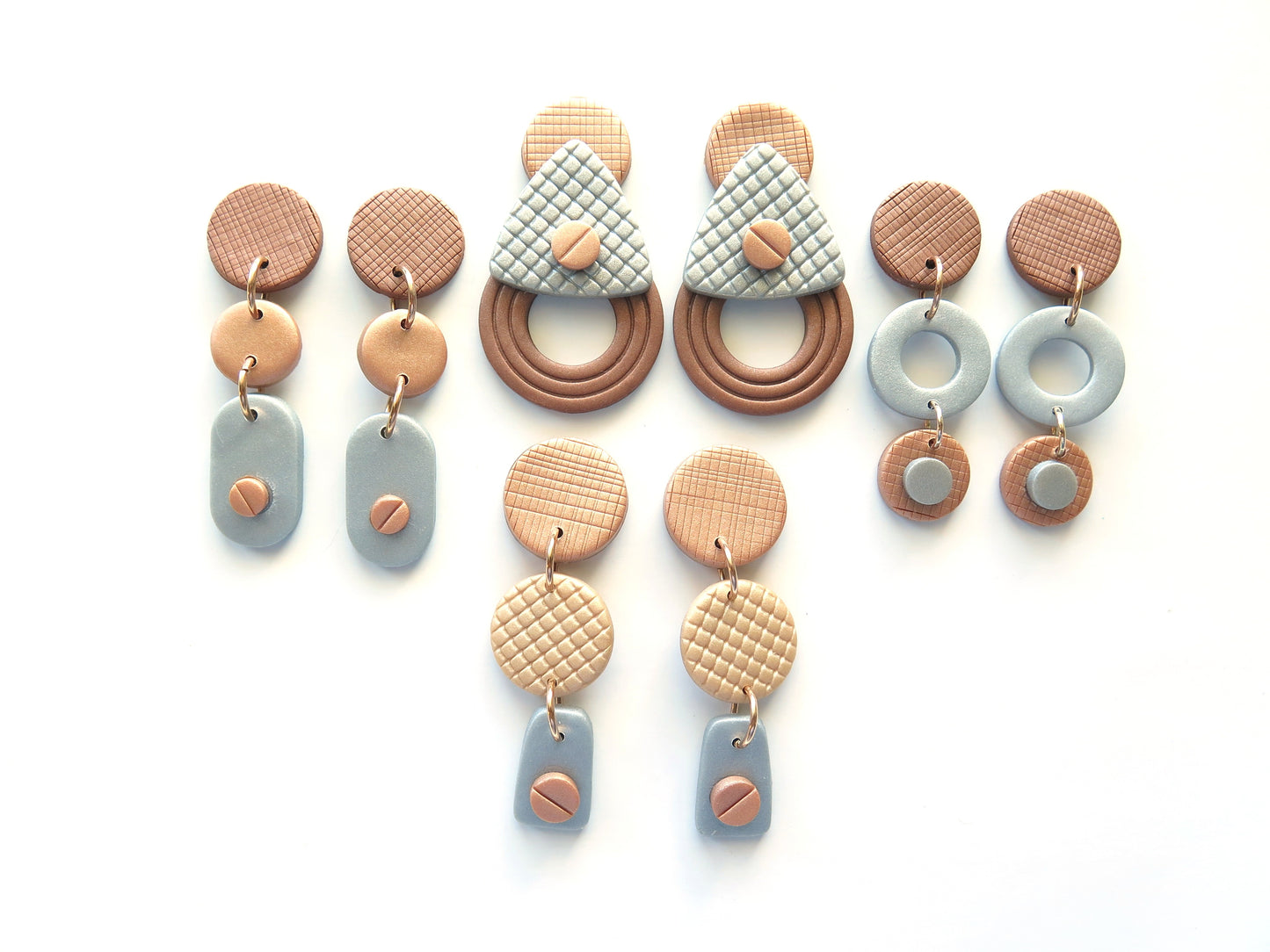 Rivet Drop Earrings Style 2