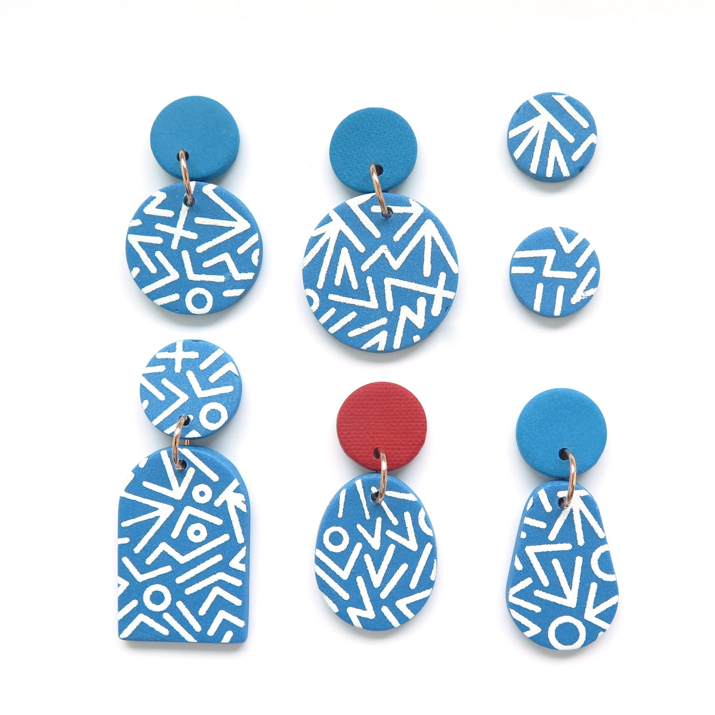 Mega Memphis Blues Earrings - small disc